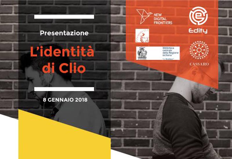 Presentazione L'Identità di Clio: h 17:30 | Biblioteca centrale della Regione Siciliana