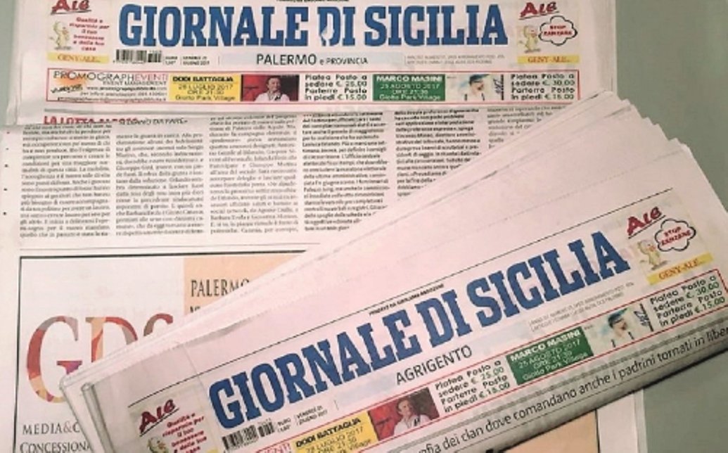 Dal “Giornale officiale” al “Giornale di Sicilia” La lunga storia del quotidiano siciliano più longevo