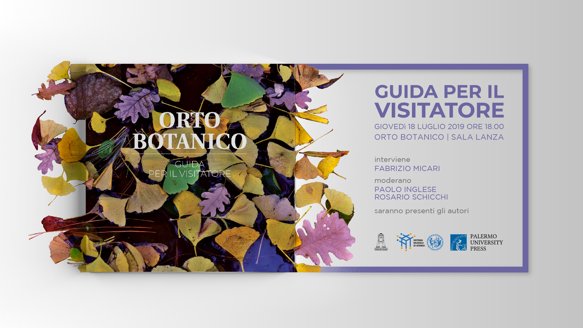 Orto Botanico. Guida per il visitatore: presentazione del volume edito da Palermo University Press
